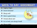 Creative Ways to Say Good Night