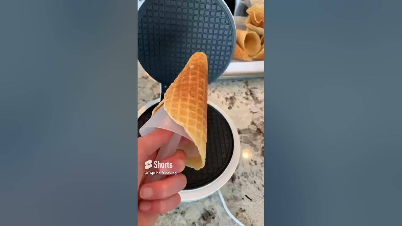 Homemade Waffle Cones - Pudge Factor