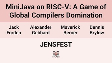 [JENSFEST24] MiniJava on RISC-V: A Game of Global Compilers Domination