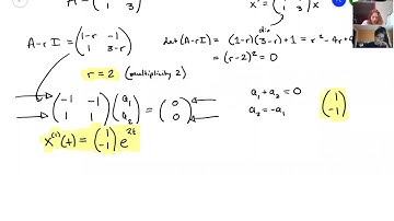 Differential Equations - Summer 2021 - Lecture 32 - Repeated Eigenvalues