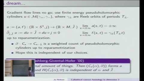 Cylindrical contact homology in dimension 3 via intersection theory and more - Joanna Nelson