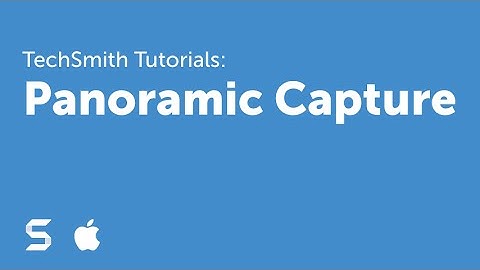 Snagit 4: Panoramic Capture