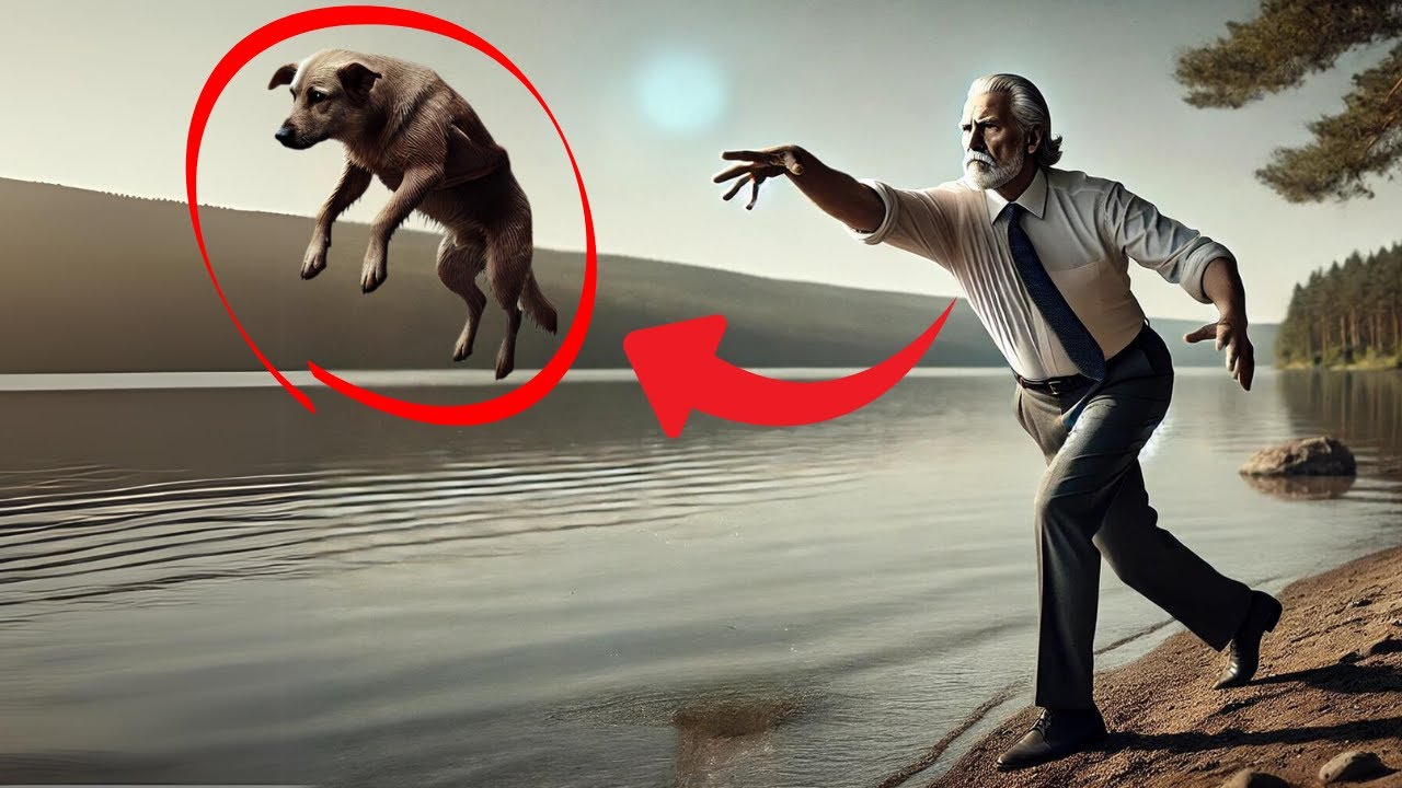 INCREDIBILE! UN UOMO CERCA DI LIBERARSI DEL SUO CANE, MA LA SUA ...