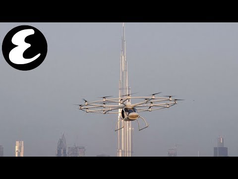 Dubai's flying taxi – the volocopter – takes first flight