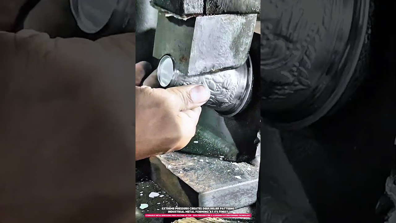 Hydraulic Metal Embossing Press Machine 60 Ton-High Pressure Steel & Aluminum Pattern Forming