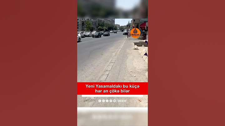❗️Yeni Yasamaldakı bu küçə hər an çökə bilər