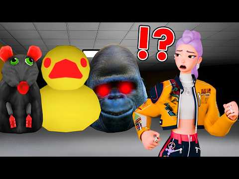 Rumi Plays Escape Evil Animals in Roblox!
