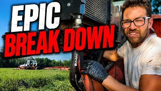 Ep 15 Fixing the Front Mower Hydraulic Pressure Line