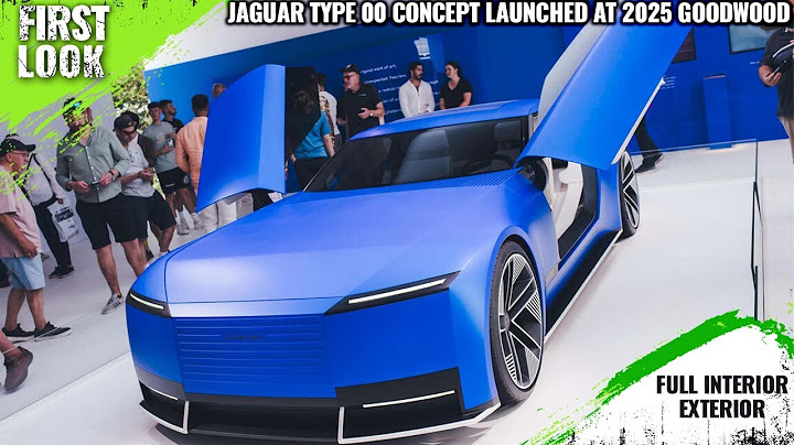 Jaguar Type 00 Concept Launched At 2025 Goodwood Speed ​​Festival - Full Interior Exterior