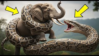 Elephant Vs Giant Python Epic Wildlife Battle