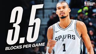 Victor Wembanyama Dinobatkan sebagai Pemain Bertahan Terbaik Bulan Februari Wilayah Barat oleh @kia