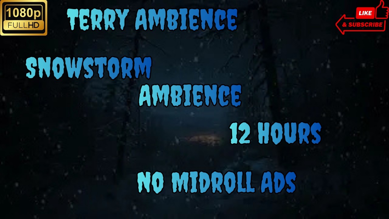 12 Hours Forest Snowstorm Ambience