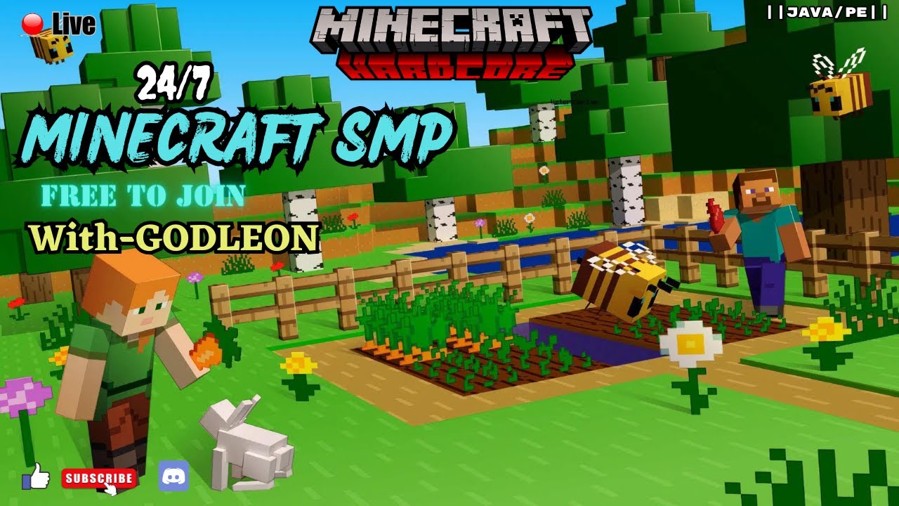 Minecraft 24 🔴MINECRAFT 24/7 Free To Join Paid Smp | Java + Pe || EP-39 || # ...