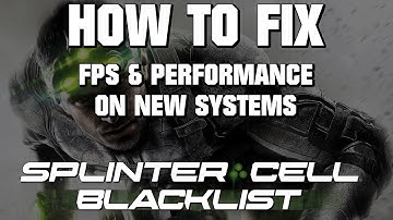 [HOWTOs] How to improve performance in Splinter Cell Blacklist on modern systems. More stable FPS