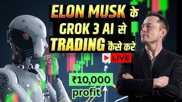 Live Demo Grok AI se trading kaise kare | Best AI tool for Beginners | AI tool for intraday