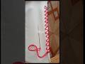 Border lace embroidery design tutorial #shorts #handembroidery #trending