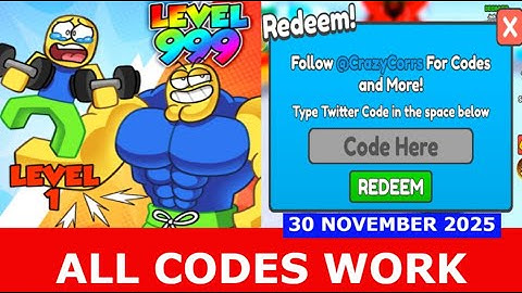 *ALL CODES WORK* Bicep Simulator💪ROBLOX | NOVEMBER 30, 2025
