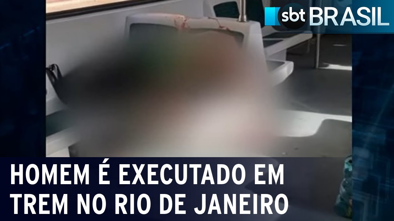 Garçom é executado a tiros em vagão de trem no Rio de Janeiro | SBT Brasil (28/06/22)