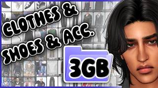 Sims 4 ALL MALE CLOTHES CC FOLDER 3GB Clothes Shoes Accessories ALL IN ONE Alpha CC Finds for Men