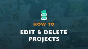 HOW TO EDIT AND DELETE PROJECTS WITH 1SE | 3.5