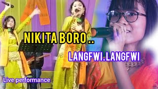 NIKITA BORO // Live performance ( Bodo Hit Song ) Langfwi Langfwi  @nikitaboroofficial2486