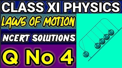 NCERT Solutions Q No 4 Laws of Motion Class XI Physics  #classxiphysics ‎⁨@ganticoaching-135⁩  