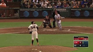 CIN@SF: Duvall crushes second homer of the game