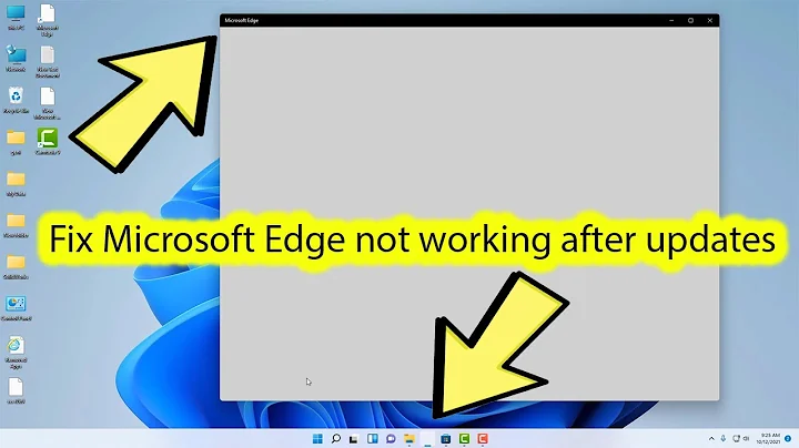 Fix Microsoft edge not working windows 11