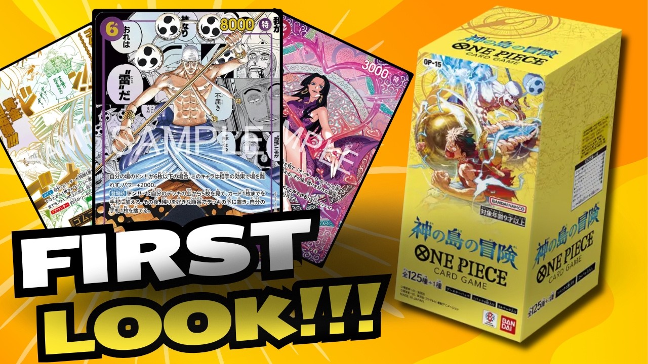 神の島の冒険 ONE PIECE CARD GAME 1BOX LET'S HAVE A FIRST LOOK AT JPN OP-15 BOX!!* Adventure on KAMI's