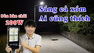 Đèn năng lượng mặt trời bàn chải 200W - HLC200 | Hoàng Long Solar