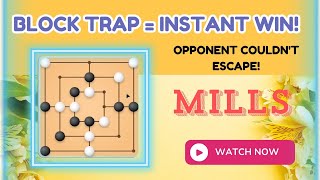This Blocking Method BROKE My Opponent! 😱 (Mills Game Prison Strategy)