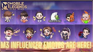 M3 Influencer Emotes are free to exchange now!