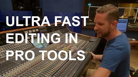 Ultra fast editing in Pro Tools? The trick is to be VERY lazy....