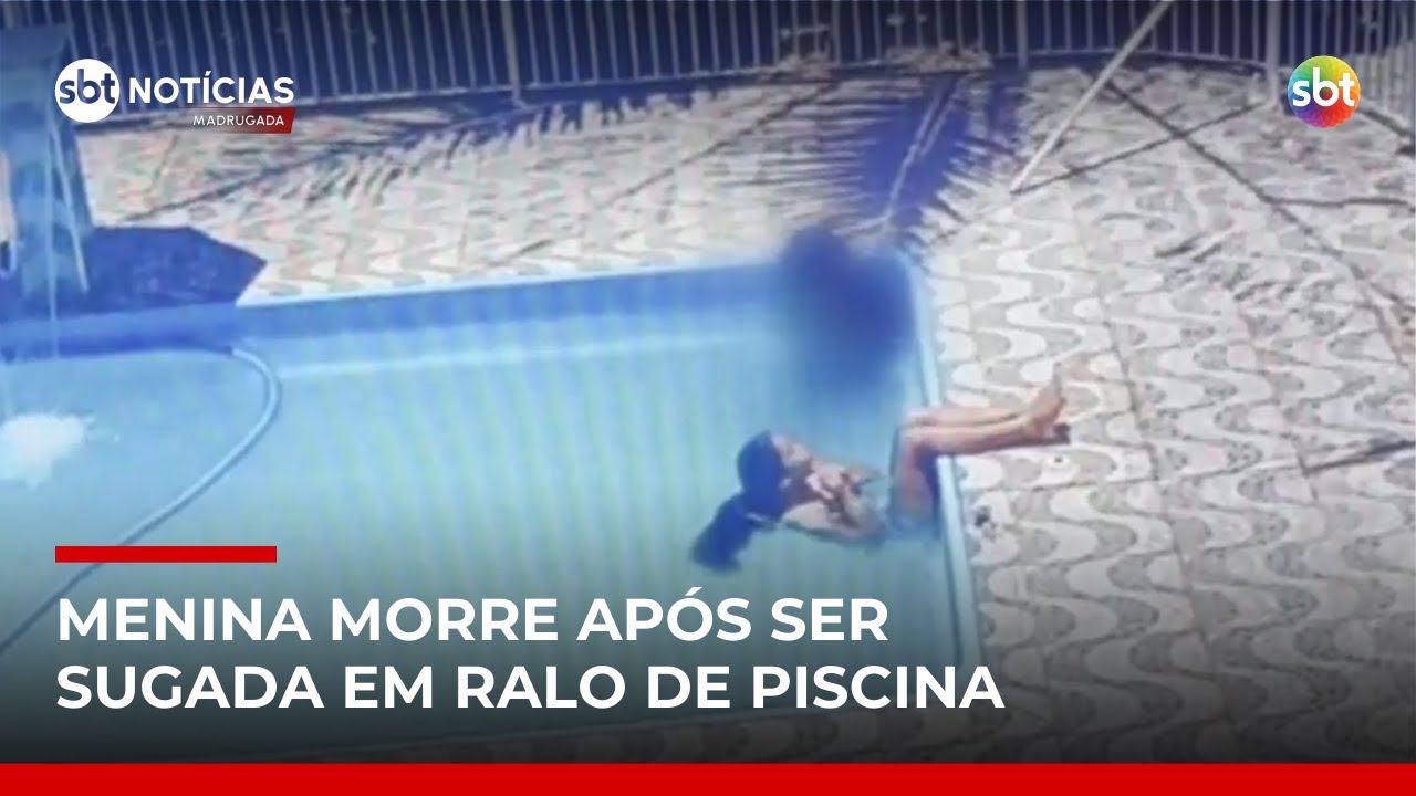 Menina morre após ser sugada por ralo de piscina; número de afogamentos preocupa | #SBTNotícias
