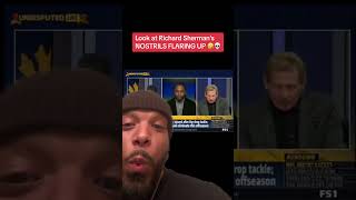 Skip Bayless talking CRAZY to Richard Sherman  ??? sports nfl nba podcast viral