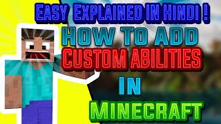 How To Add Abilities To Your Custom Tools In Minecraft || Custom Items  || Booyah Squadian