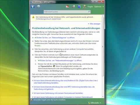 Netzwerkprobleme mit Diagnosetool von Windows Vista lösen - TUTORIAL