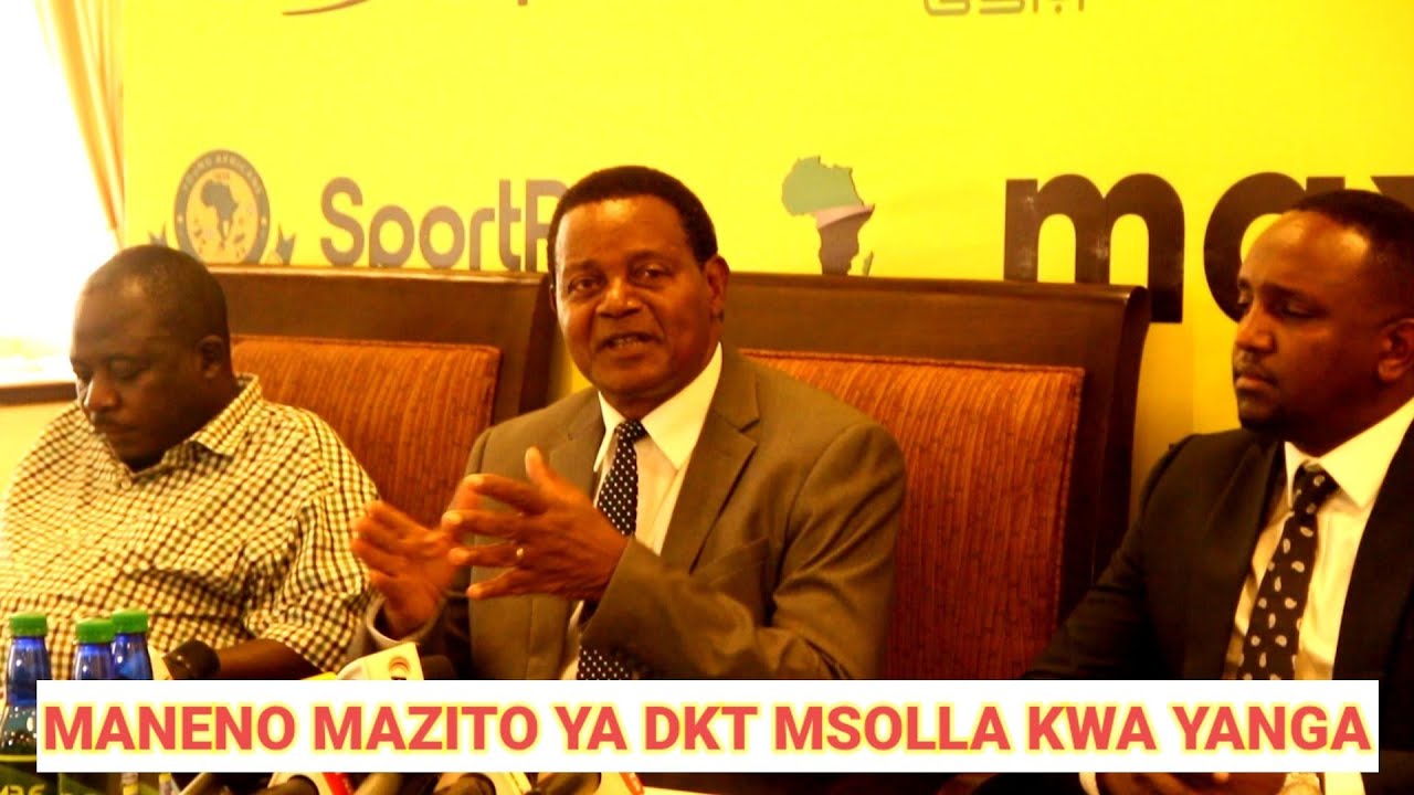 🔴#Live_ KWA MARA YA KWANZA DKT MSOLLA TAMKO ZITO VIONGOZI WA YANGA ...