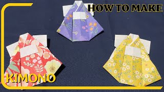 【Origami】How to make Kimono??