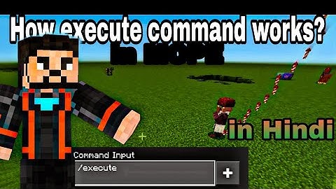execute command explaination in Hindi. Minecraft PE. #minecraft #commands