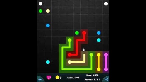 flow game facebook - 10 x 10 mania level 105 Connect the dots