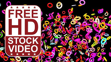 Free Stock Videos – abstract colorful glossy matte torus moving randomly slowly upwards 3D animation