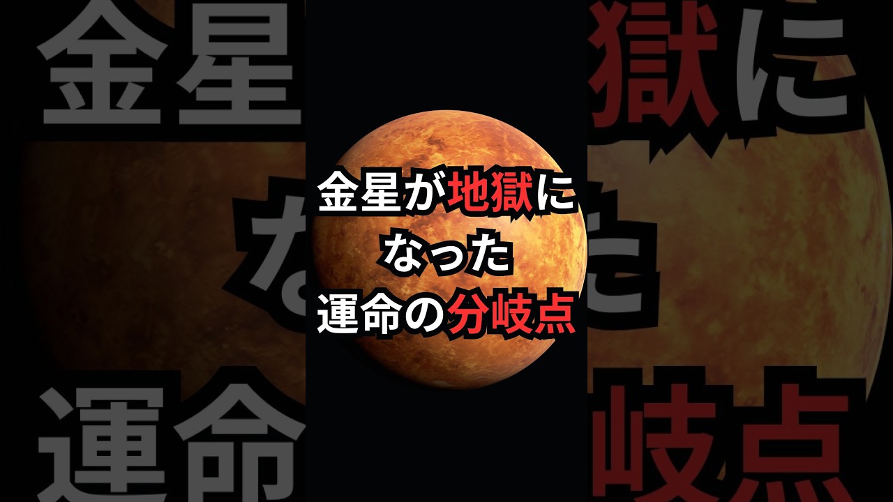 金星が地獄になった運命の分岐点 #金星 #宇宙雑学 #豆知識