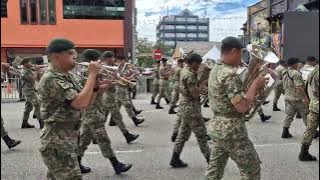 GAMBUNGAN BRASS BAND TENTERA DARAT 1KAD dan 12RAMD | MERDEKA 2024 PAHANG STATE, REHEARSAL DAY 1