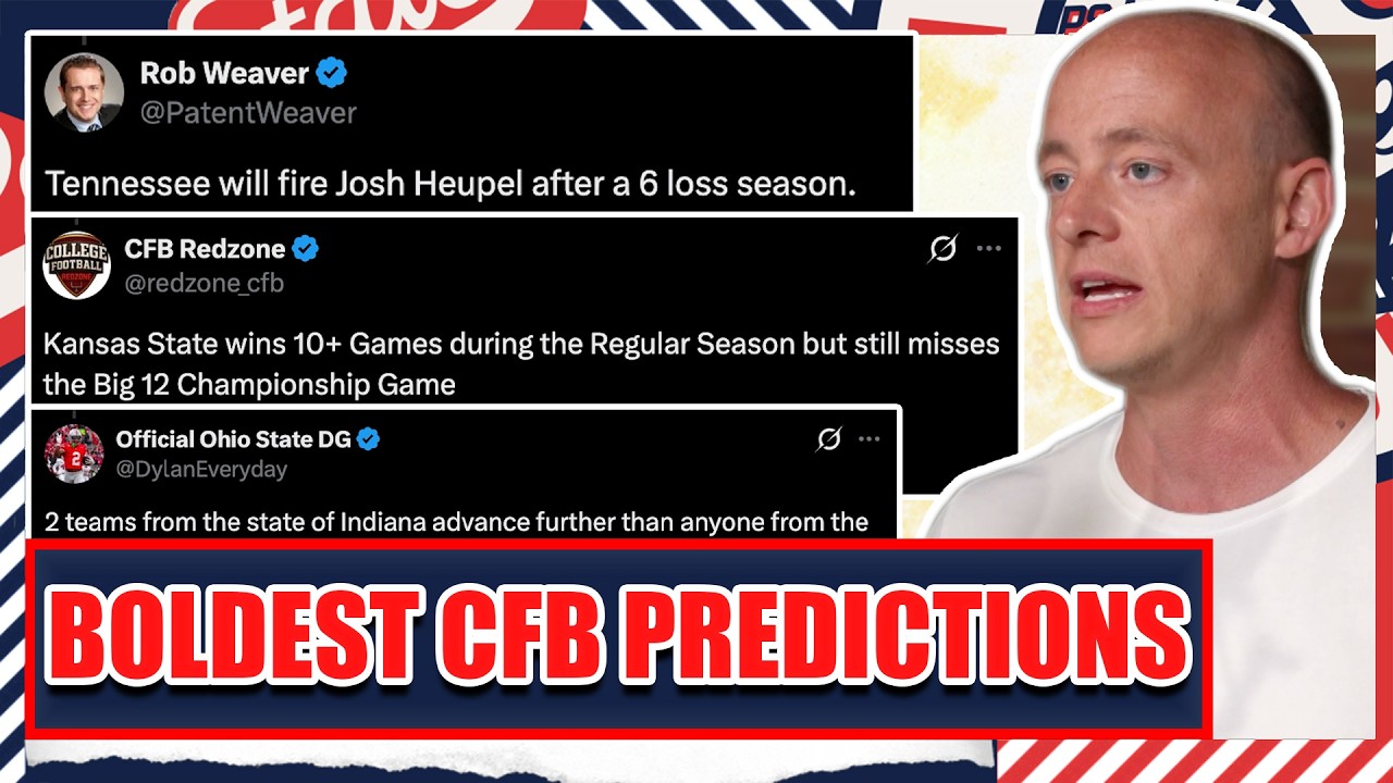 Boldest CFB Predictions For 2026 - Josh Pate's College Football Show ...