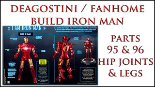 Iron Man Fanhome Parts 95 &amp; 96, Flexi Pelvis Hip Joints &amp; Leg Assembly