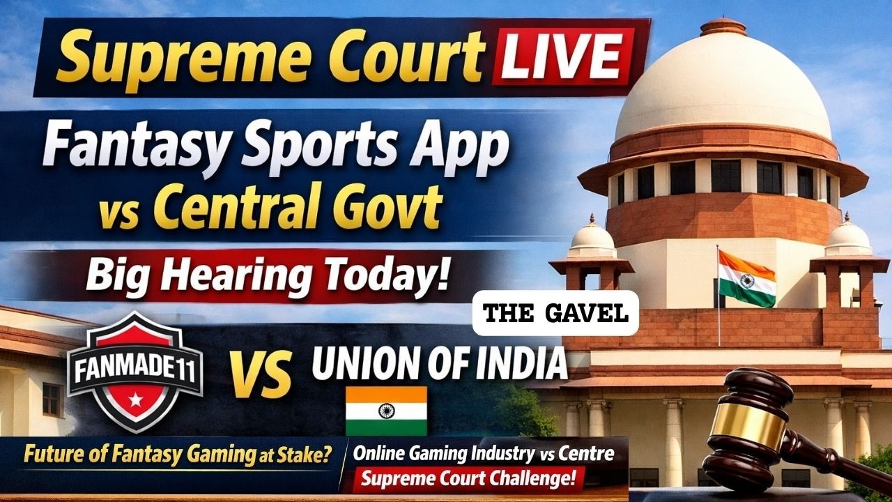 Supreme Court LIVE: Fantasy Sports App vs Central Govt | Big Hearing Today
