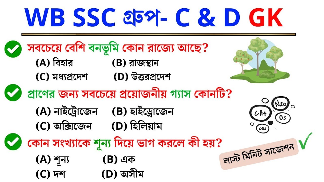  🔥 WB SSC Group C & D GK 2026 | এই 25টা প্রশ্ন না জানলে পরীক্ষা দিও না! 😱 | Last Minute Suggestion