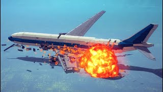 realisric PLANE crash #7  | BESIEGE GAMEPLAY ｜pull up,terrain