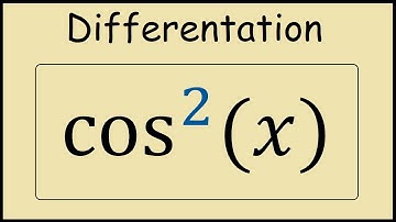 Derivative of cos^2(x) using the Product Rule